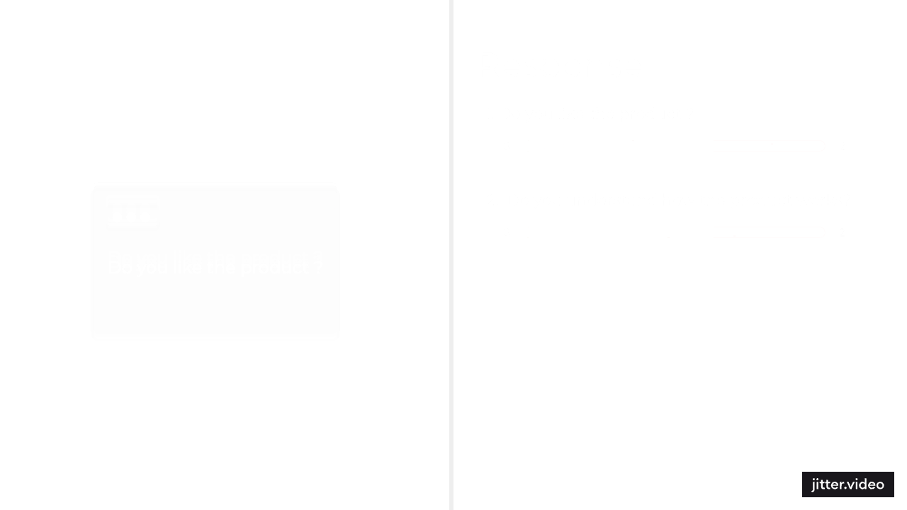 Demo of how swipe survey works